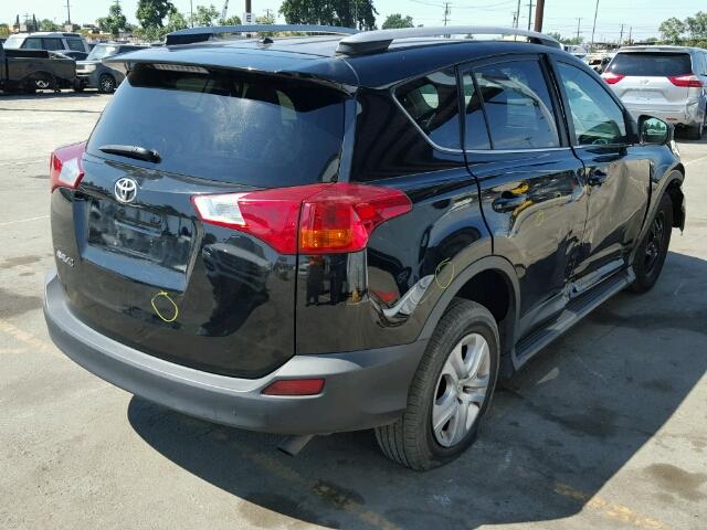 2T3ZFREV7DW030614 - 2013 TOYOTA RAV4 LE BLACK photo 4