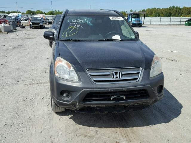 JHLRD78886C048757 - 2006 HONDA CR-V EX BLACK photo 9