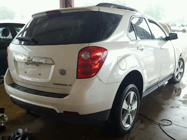 1GNALPEK9DZ132908 - 2013 CHEVROLET EQUINOX LT WHITE photo 4