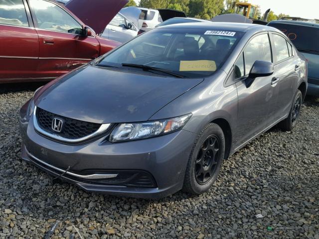 19XFB2F54DE095016 - 2013 HONDA CIVIC GRAY photo 2