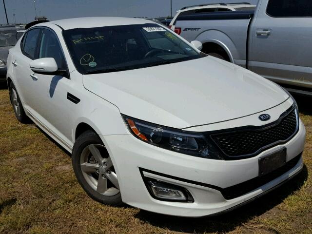 5XXGM4A76FG380958 - 2015 KIA OPTIMA LX WHITE photo 1