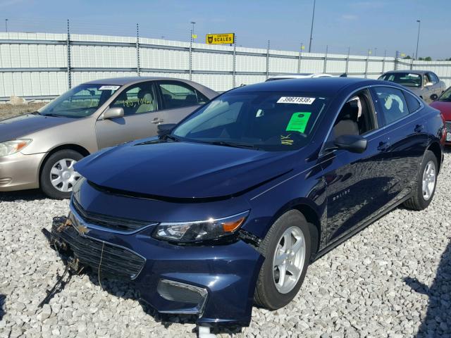 1G1ZB5ST9JF177580 - 2018 CHEVROLET MALIBU LS Mavi foto 2