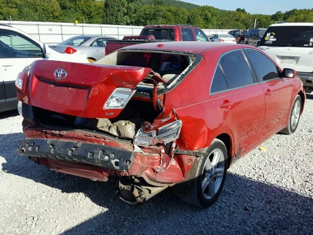 4T1BF3EK8AU091821 - 2010 TOYOTA CAMRY BASE RED photo 4