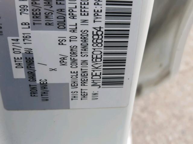 JM1DE1KY6E0186954 - 2014 MAZDA MAZDA2 SPO 白色 照片 10