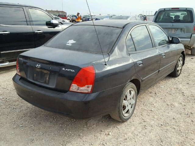 KMHDN46D64U754292 - 2004 HYUNDAI ELANTRA GL GREEN photo 4