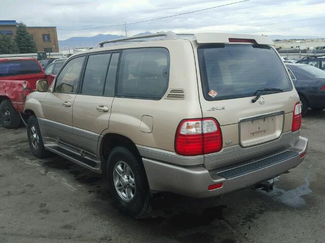 JTJHT00W423520733 - 2002 LEXUS LX TAN photo 3