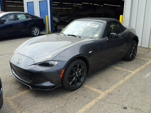 JM1NDAC77H0119930 - 2017 MAZDA MX-5 MIATA GRAY photo 2