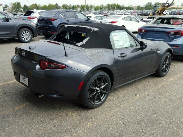 JM1NDAC77H0119930 - 2017 MAZDA MX-5 MIATA GRAY photo 4