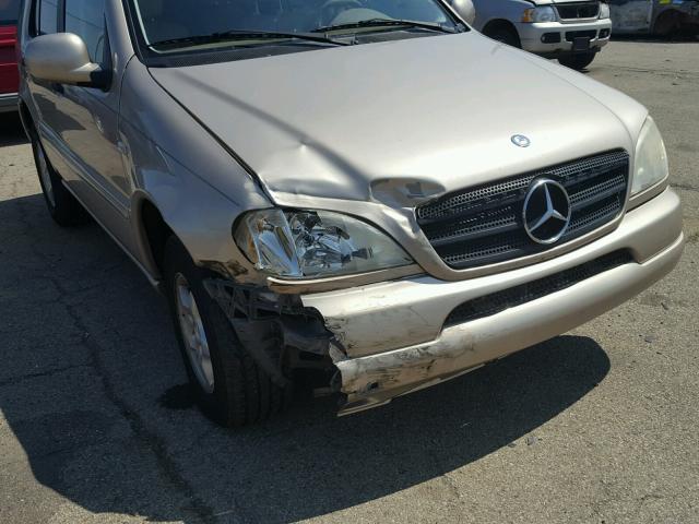 4JGAB54E11A238884 - 2001 MERCEDES-BENZ ML 320 GOLD photo 9