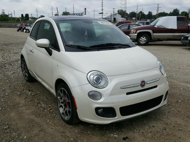 3C3CFFBR6CT335799 - 2012 FIAT 500 SPORT WHITE photo 1