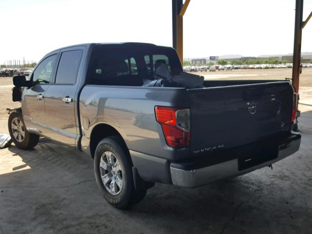 1N6AA1EK4HN501602 - 2017 NISSAN TITAN S GRAY photo 3