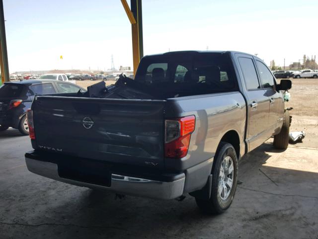 1N6AA1EK4HN501602 - 2017 NISSAN TITAN S GRAY photo 4