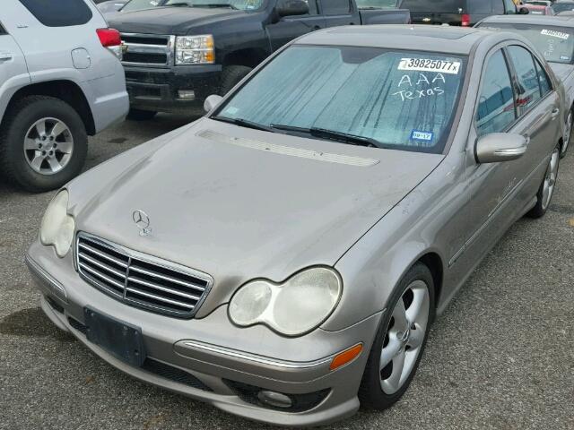 WDBRF52H86E022652 - 2006 MERCEDES-BENZ C GENERATI GRAY photo 2