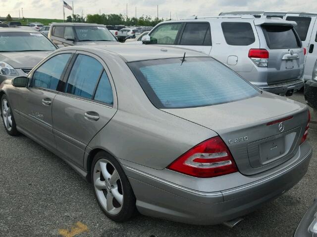 WDBRF52H86E022652 - 2006 MERCEDES-BENZ C GENERATI GRAY photo 3