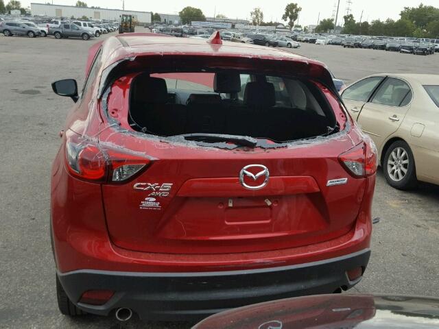 JM3KE4DY7G0767816 - 2016 MAZDA CX-5 RED photo 9