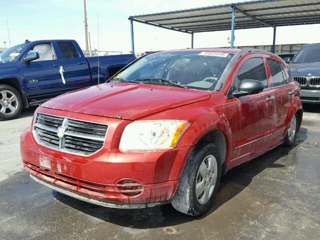 1B3HB48B47D519311 - 2007 DODGE CALIBER SX RED photo 2