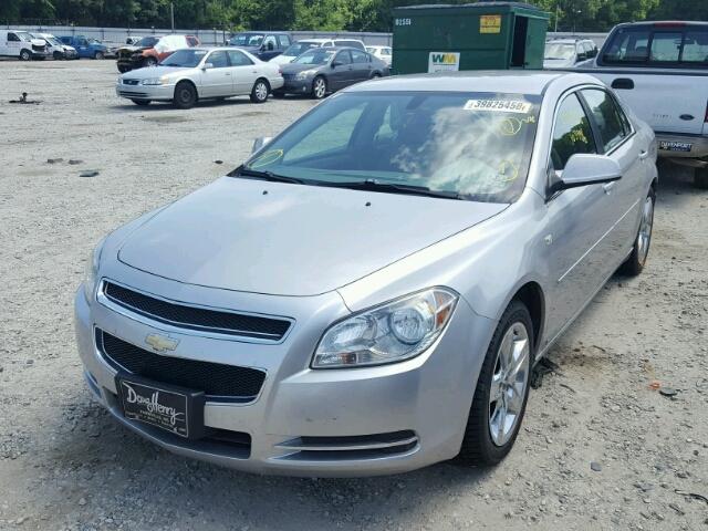 1G1ZH57B68F250574 - 2008 CHEVROLET MALIBU 1LT SILVER photo 2