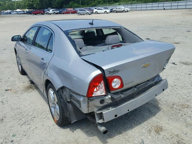 1G1ZH57B68F250574 - 2008 CHEVROLET MALIBU 1LT SILVER photo 3