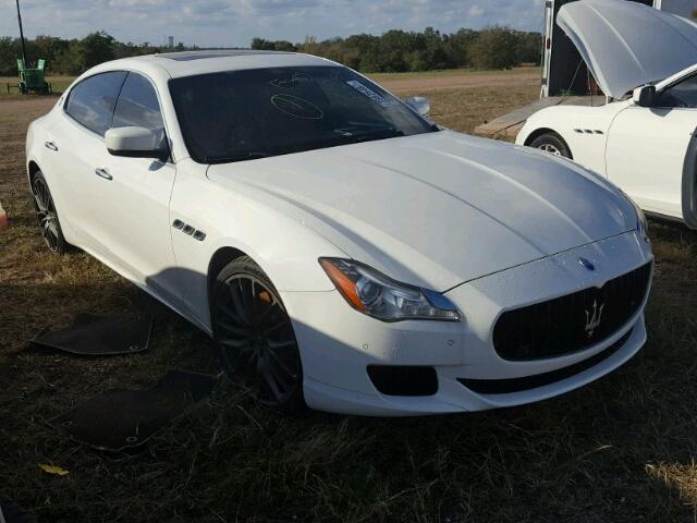 ZAM56PPA1G1165647 - 2016 MASERATI QUATTROPOR WHITE photo 1