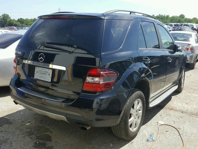 4JGBB86E16A046696 - 2006 MERCEDES-BENZ ML 350 BLACK photo 4