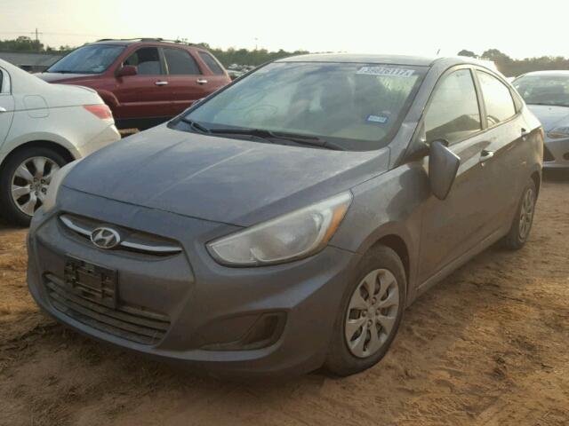 KMHCT4AE5FU816687 - 2015 HYUNDAI ACCENT BLUE photo 2