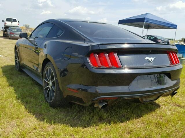 1FA6P8TH3F5342470 - 2015 FORD MUSTANG BLACK photo 3