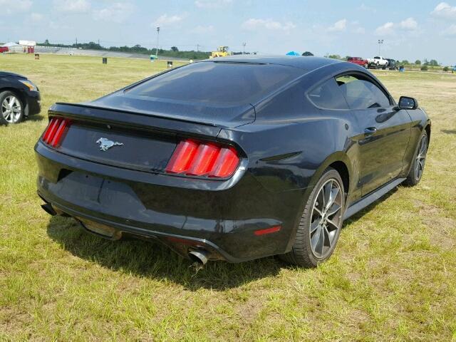 1FA6P8TH3F5342470 - 2015 FORD MUSTANG BLACK photo 4