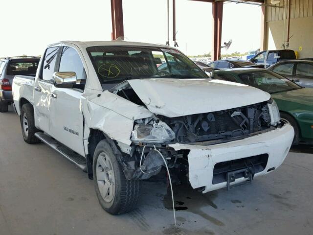 1N6BA07D78N339140 - 2008 NISSAN TITAN XE/S WHITE photo 1