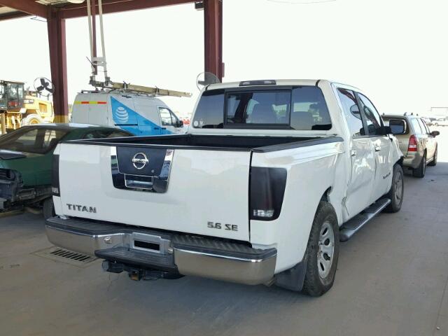 1N6BA07D78N339140 - 2008 NISSAN TITAN XE/S WHITE photo 4