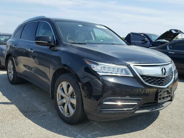 5FRYD3H82EB017747 - 2014 ACURA MDX ADVANC BLACK photo 1