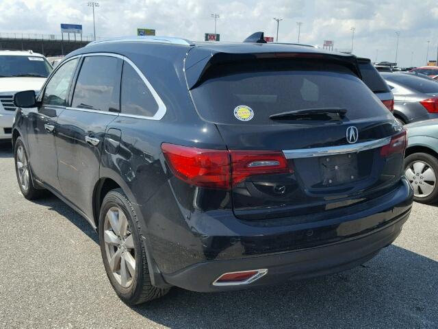 5FRYD3H82EB017747 - 2014 ACURA MDX ADVANC BLACK photo 3