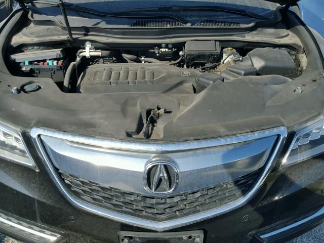 5FRYD3H82EB017747 - 2014 ACURA MDX ADVANC შავი ფოტო 7