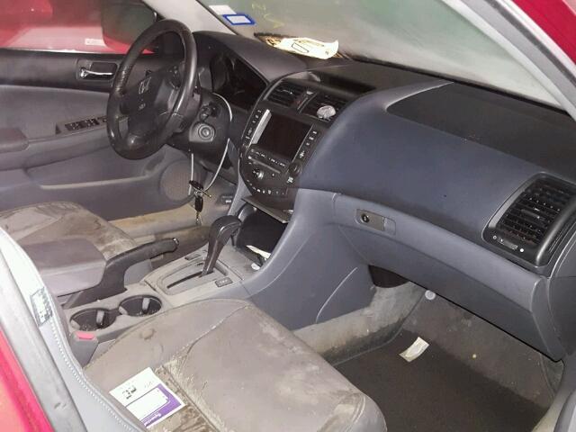 1HGCM66847A092446 - 2007 HONDA ACCORD MAROON photo 5