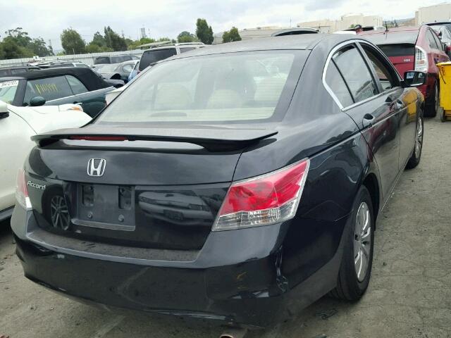 1HGCP26369A141850 - 2009 HONDA ACCORD LX BLACK photo 4