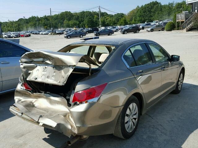 1HGCP2F32AA036016 - 2010 HONDA ACCORD GOLD photo 4