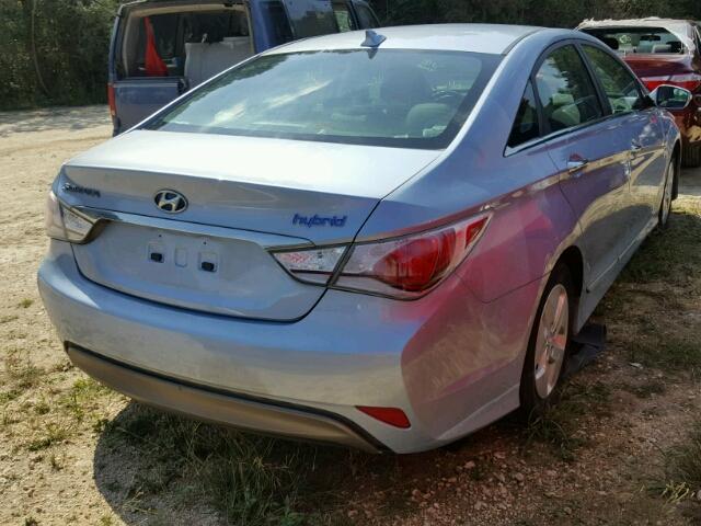 KMHEC4A4XCA056009 - 2012 HYUNDAI SONATA HYB BLUE photo 4