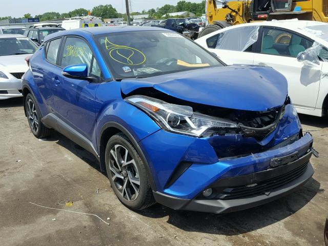 NMTKHMBX3JR012563 - 2018 TOYOTA C-HR XLE BLUE photo 1