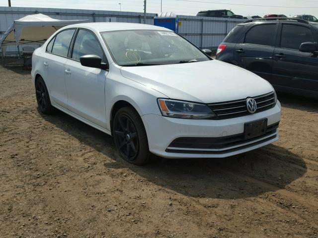 3VW1K7AJ7FM285975 - 2015 VOLKSWAGEN JETTA BASE Սպիտակ լուսանկար 1