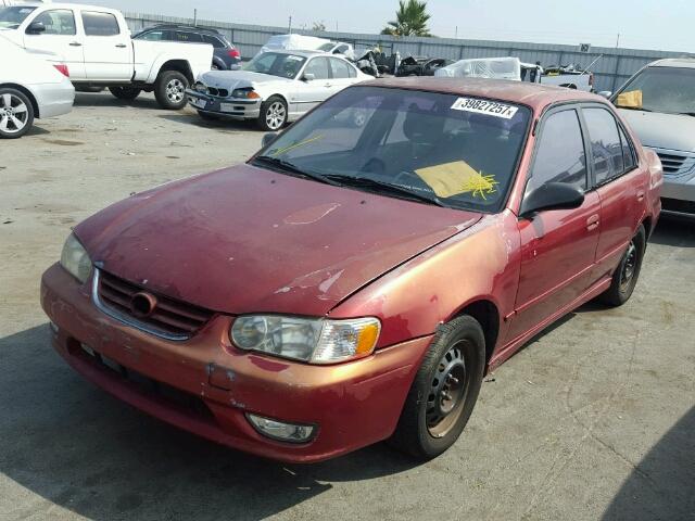 1NXBR18E12Z629066 - 2002 TOYOTA COROLLA CE RED photo 2