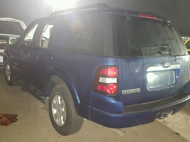 1FMEU63E78UA89697 - 2008 FORD EXPLORER X BLUE photo 3