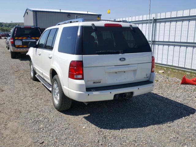 1FMZU75WX3ZA35500 - 2003 FORD EXPLORER L WHITE photo 3