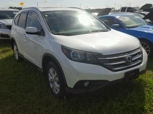 5J6RM3H77CL038952 - 2012 HONDA CR-V EXL WHITE photo 1