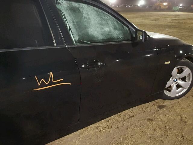 WBANE53557CW62884 - 2007 BMW 525 BLACK photo 9