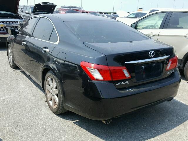 JTHBJ46G172068225 - 2007 LEXUS ES 350 BLACK photo 3