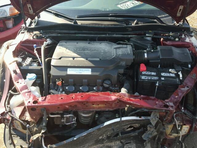 1HGCR3F87FA026259 - 2015 HONDA ACCORD EX- RED photo 7