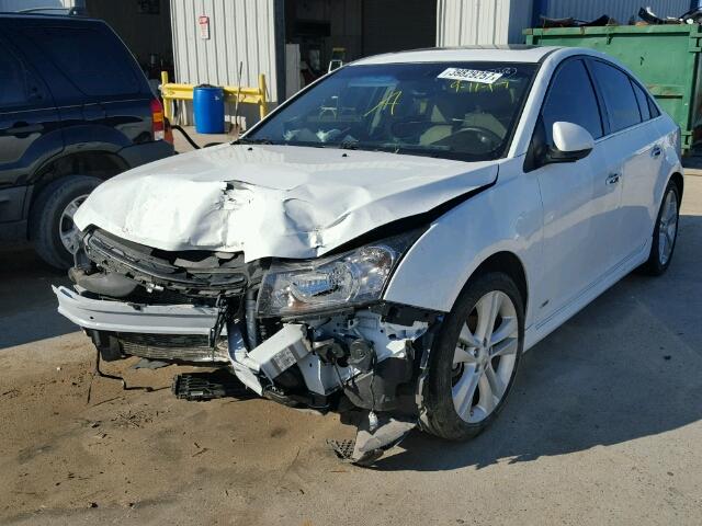 1G1PG5SB3F7128814 - 2015 CHEVROLET CRUZE WHITE photo 2