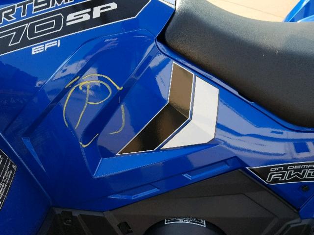 4XASHE579JA246925 - 2018 POLARIS SPORTSMAN BLUE photo 6