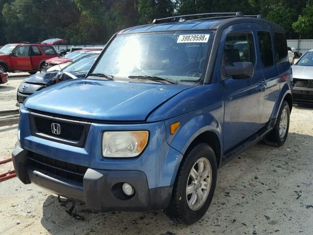 5J6YH28796L010181 - 2006 HONDA ELEMENT EX BLUE photo 2