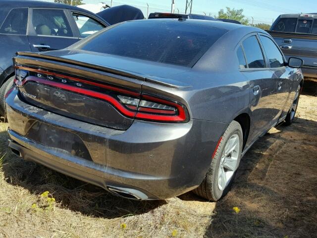 2C3CDXBG2FH726892 - 2015 DODGE CHARGER SE GRAY photo 4