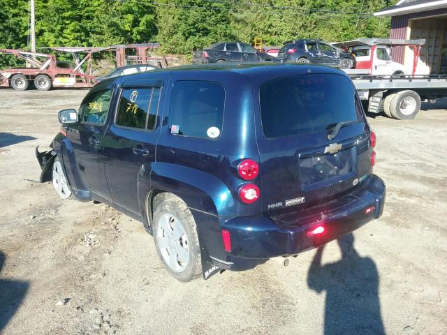 3GNBAADB6AS562381 - 2010 CHEVROLET HHR LS BLUE photo 3
